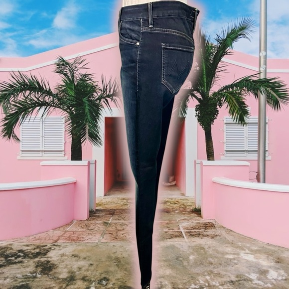 NWOT MOTHER Denim ‘High Waisted Looker’ Skinny Jeans in “Coffee, Tea or Me?” 25 - Picture 9 of 16